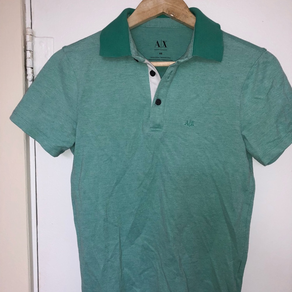 Armani Exchange Light Green Polo